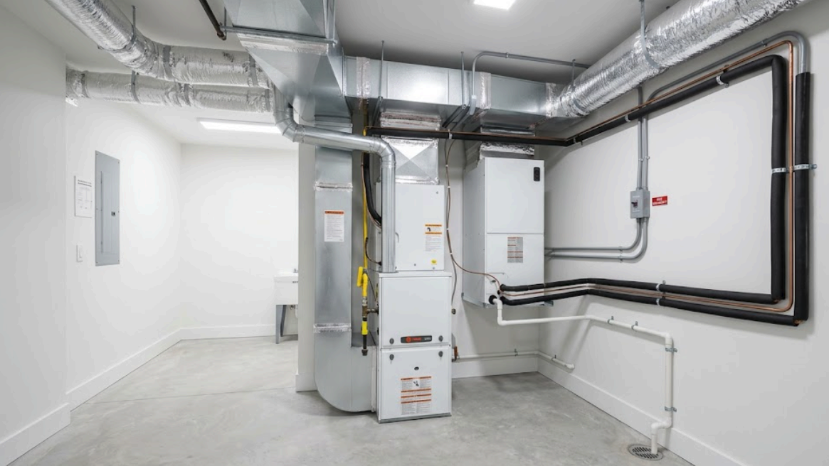 HVAC system upgrade and replacement in a residential home in Barrie, Ontario